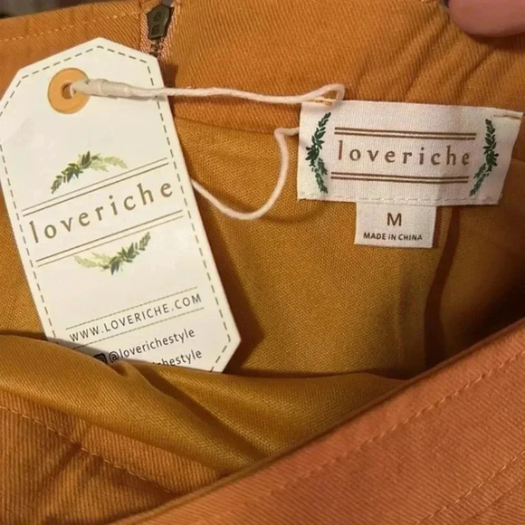 BNWT LOVE RICHE Twill Miniskirt, Mod Mustard - Picture 4 of 4